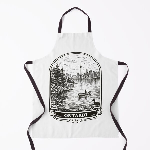 Item preview, Ontario, Canada Line Art Illustration designed and sold by Myra365Art.