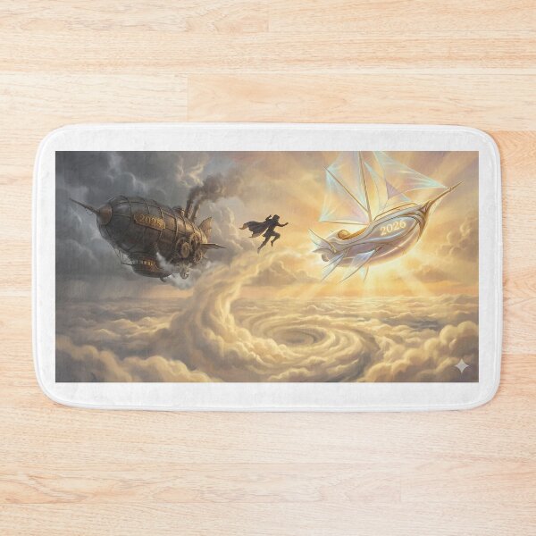 Item preview, From Grey Clouds to Brighter Skies – Leaving 2025 Behind New Year Wall Art designed and sold by sugato123.