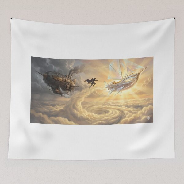 Item preview, From Grey Clouds to Brighter Skies – Leaving 2025 Behind New Year Wall Art designed and sold by sugato123.