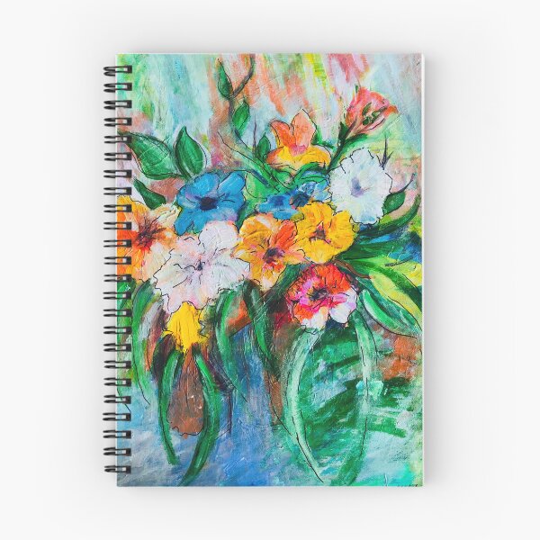 Item preview, Soft Bloom Floral Painting – Colourful Flowers Cushion Cover & Art Print) designed and sold by Nikkiart24.redbubble.com.
