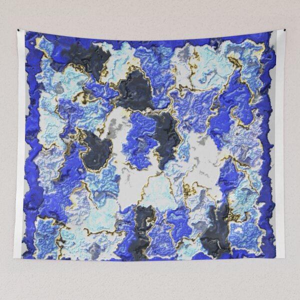 Item preview, blue monday burst colorful abstract design designed and sold by SmashingDeals.