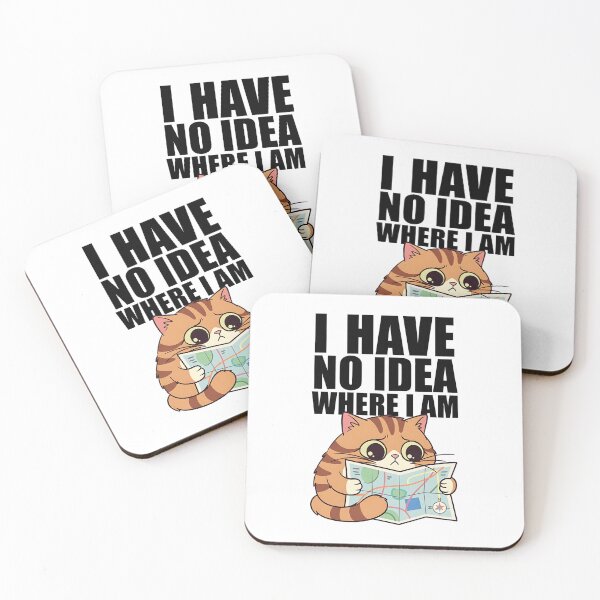 Item preview, Cute Cat – Lost Explorer Confused Sarcastic Travel Humor designed and sold by Taans-Creation.