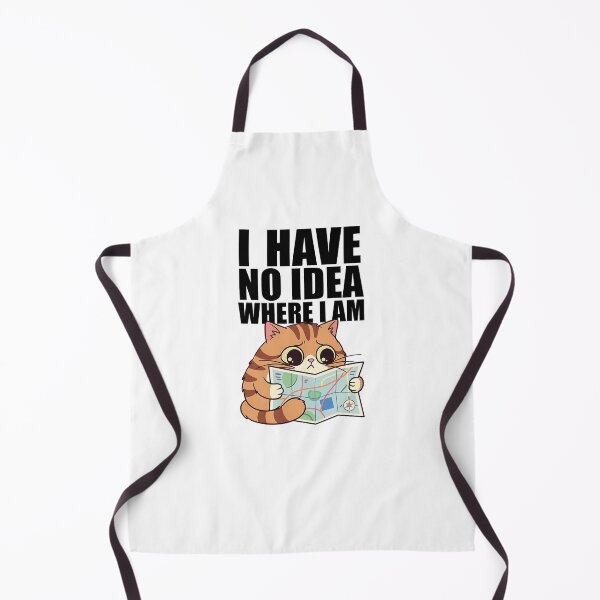 Item preview, Cute Cat – Lost Explorer Confused Sarcastic Travel Humor designed and sold by Taans-Creation.