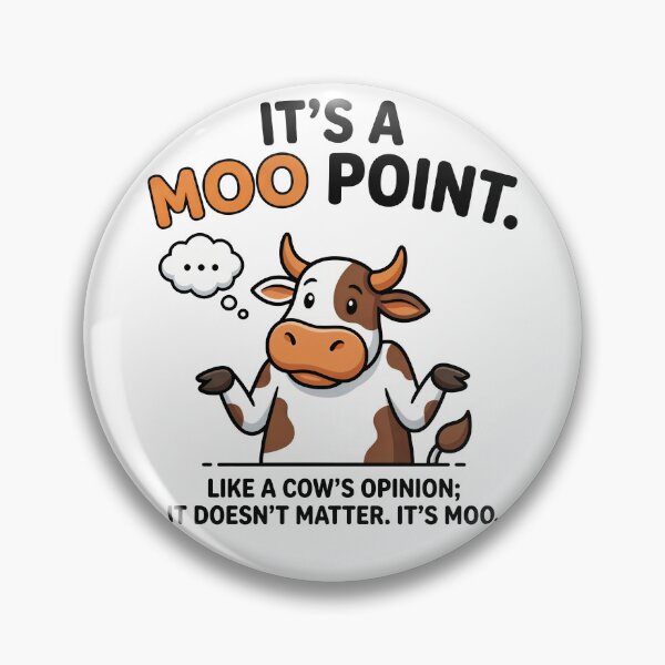 Item preview, It's A Moo Point Cow Friends designed and sold by Screen Lore.