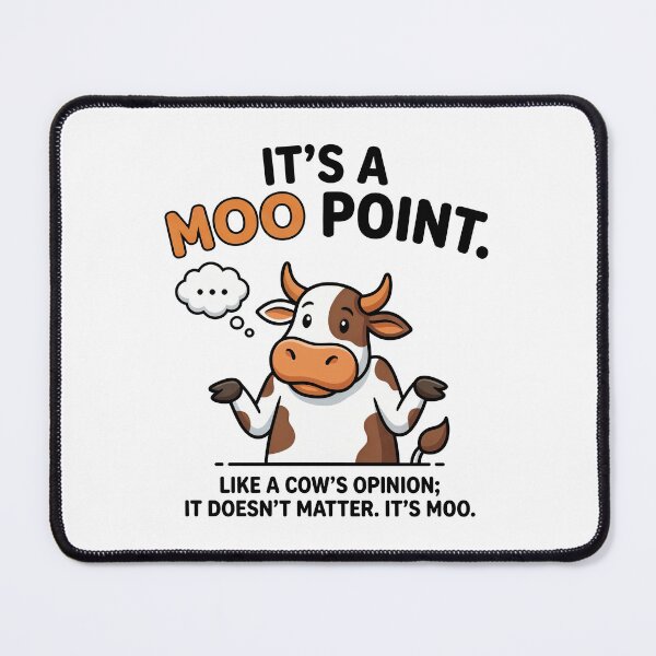 Item preview, It's A Moo Point Cow Friends designed and sold by Screen Lore.