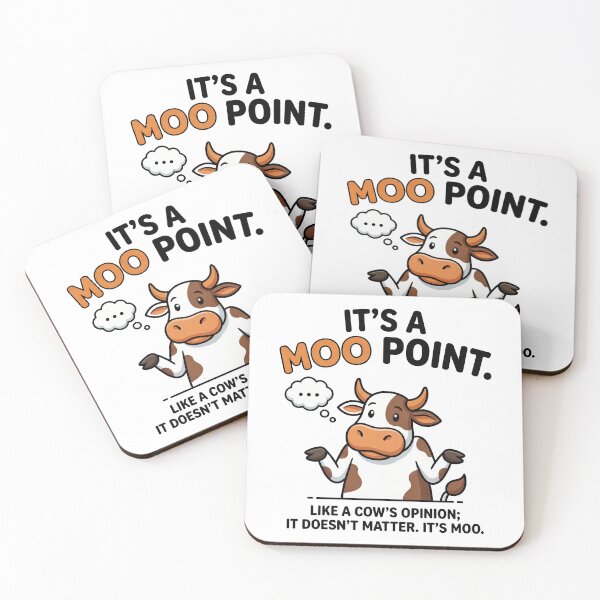 Item preview, It's A Moo Point Cow Friends designed and sold by Screen Lore.