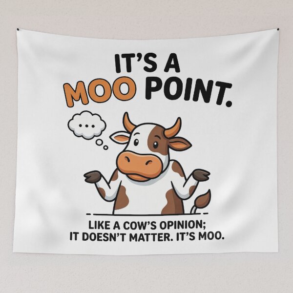 Item preview, It's A Moo Point Cow Friends designed and sold by Screen Lore.