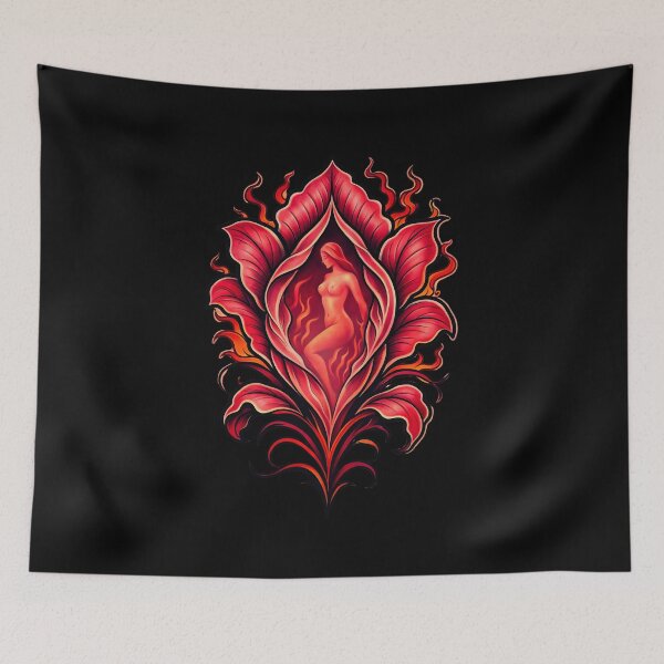 Item preview, Sacred Floral Goddess Art designed and sold by cerebralust.
