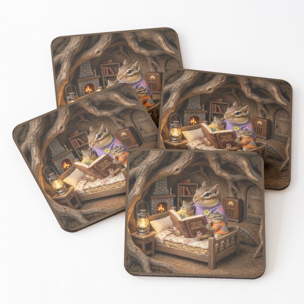 Item preview, Chipmunk Mom Reads to Her Kits designed and sold by Tridentulus.