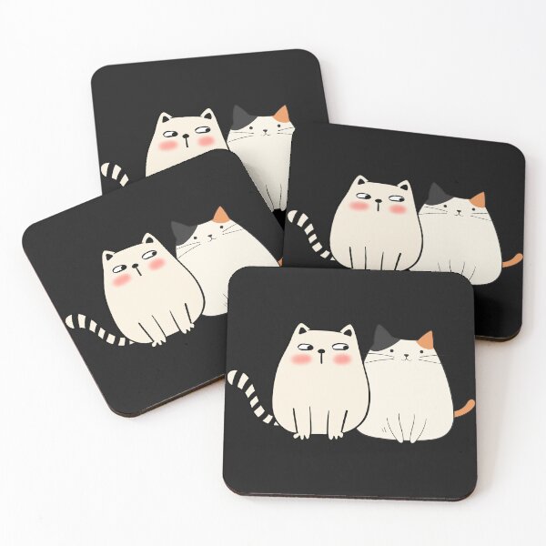 Item preview, Adorable Cat Couple – Valentine’s Day Love Gift for Couples designed and sold by NooHaART.