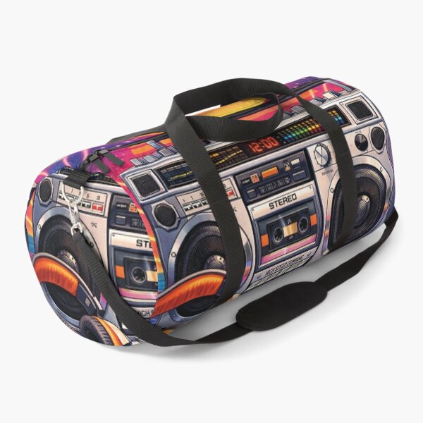 Item preview, Retro boombox and mixtape in 80s synthwave style designed and sold by Mauswohn.