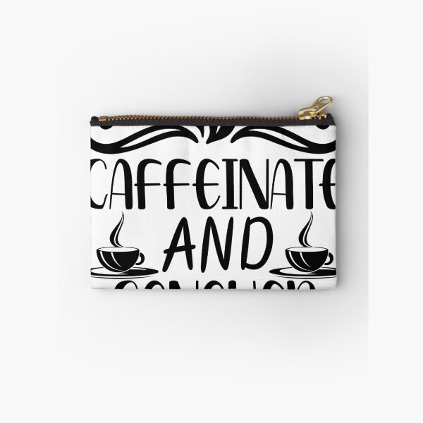 Item preview, Caffeinate and Conquer Coffee Bean Flourish Modern Art Print designed and sold by GenZFashion000.