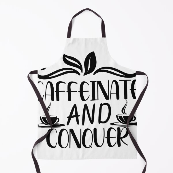 Item preview, Caffeinate and Conquer Coffee Bean Flourish Modern Art Print designed and sold by GenZFashion000.