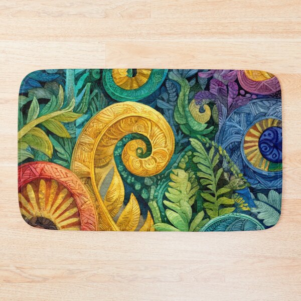 Item preview, New Zealand Māori Paua Pattern Koru Design 764 designed and sold by GrinGalore.