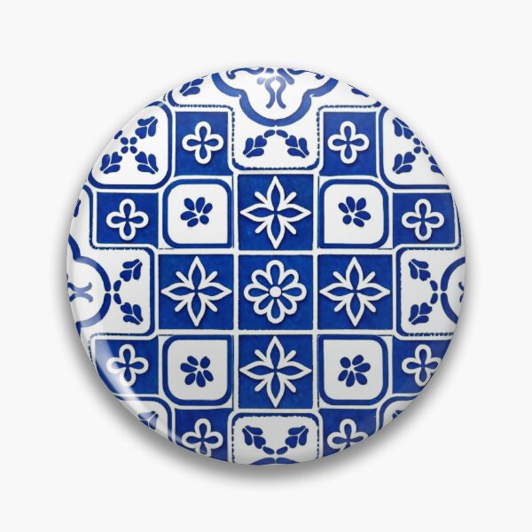 Item preview, Portuguese Azulejo Blue Tile Pattern designed and sold by vivaportugalstore.