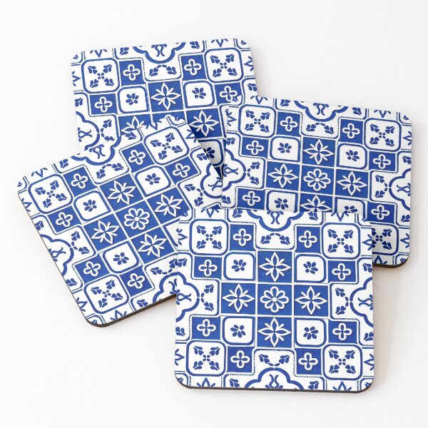 Item preview, Portuguese Azulejo Blue Tile Pattern designed and sold by vivaportugalstore.