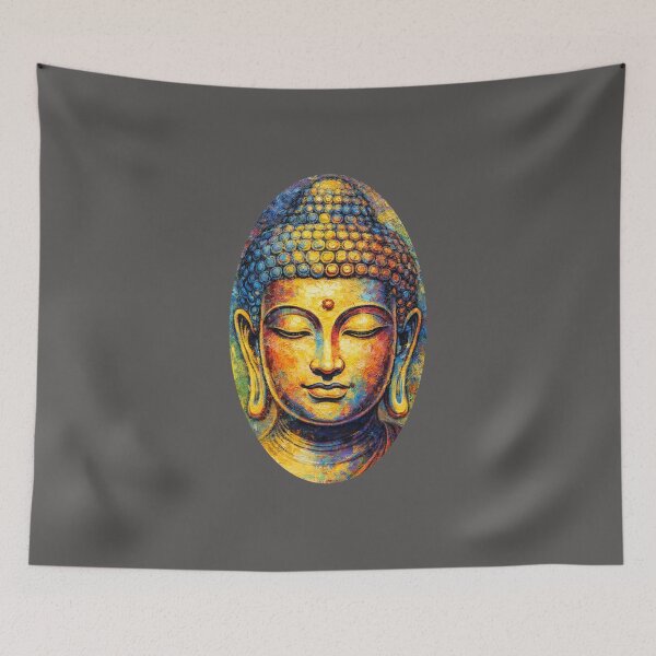 Item preview, Spiritual Buddha Art – Rich Textured Meditation Painting designed and sold by Trove Designs.