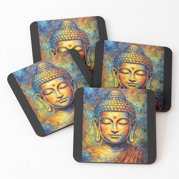 Item preview, Spiritual Buddha Art – Rich Textured Meditation Painting designed and sold by Trove Designs.