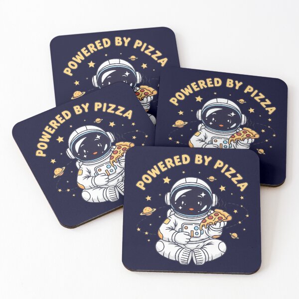 Item preview, Astronaut Holding Pizza – Powered by Pizza designed and sold by nuel-art.