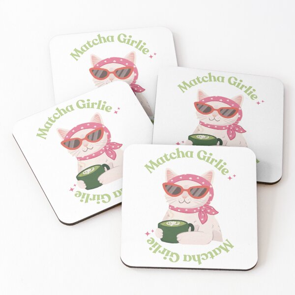 Item preview, Cute Kawaii Cat with Matcha Tea Design designed and sold by ThanaCole.