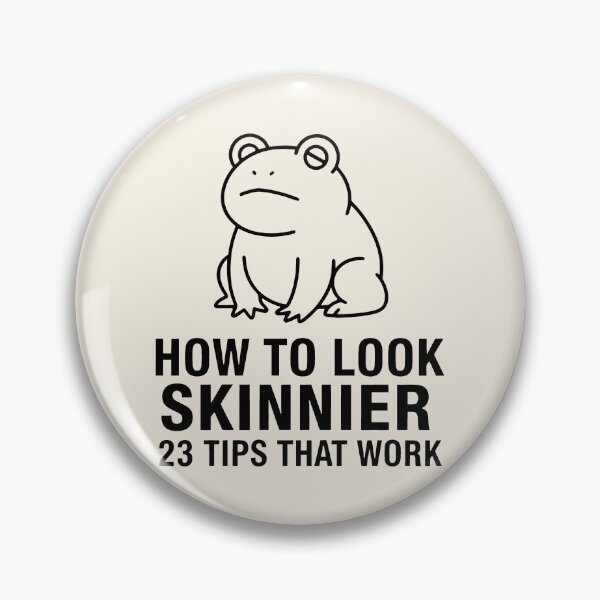 Artikelvorschau, Wie man schlanker aussieht – Lustige Frosch-Minimalistische Strichzeichnungen (Humor) entworfen und verkauft von SplashTastic.