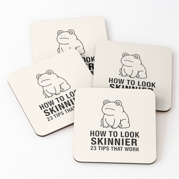 Item preview, How To Look Skinnier Funny Frog Minimalist Line Art Humor designed and sold by SplashTastic.
