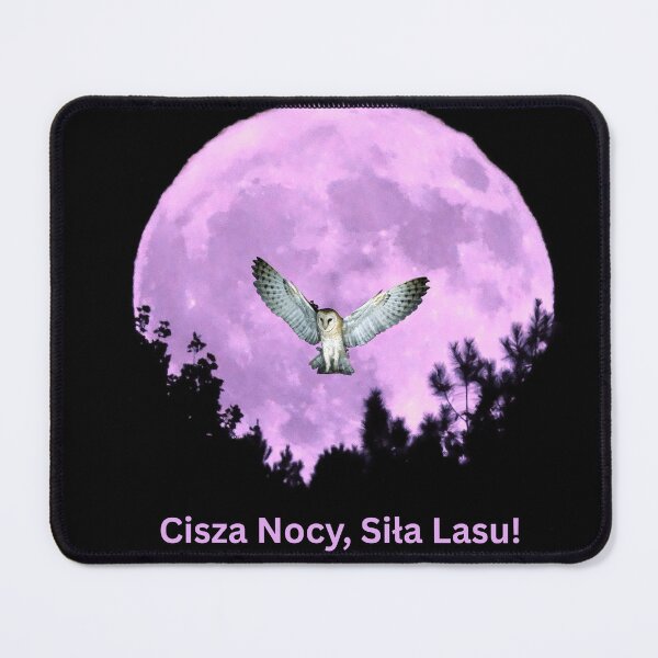 Item preview, Nocy, Siła Lasu – Polish Owl and Moon Design - Purple Edition designed and sold by AmberWit.