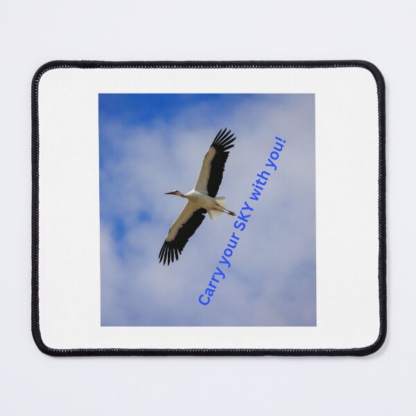 Item preview, Carry Your Sky with You – Polish Stork Design -Blue Edition designed and sold by AmberWit.