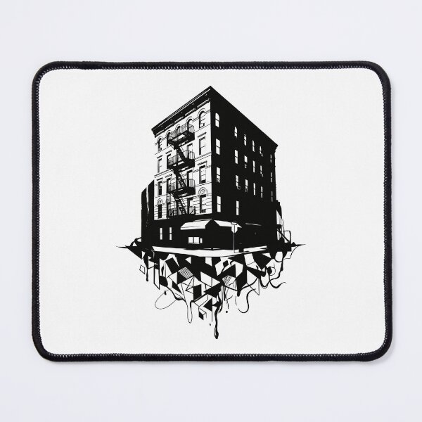Item preview, Friends Apartment Building Noir Silhouette (Black) designed and sold by Screen Lore.