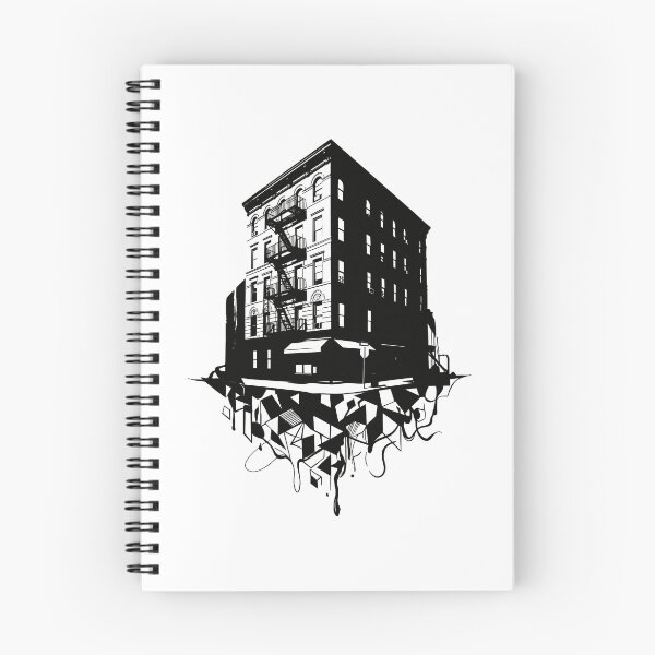 Item preview, Friends Apartment Building Noir Silhouette (Black) designed and sold by Screen Lore.
