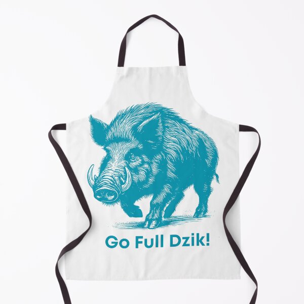 Item preview, Go Full Dzik – Wild Boar Power Design - Teal Edition designed and sold by AmberWit.