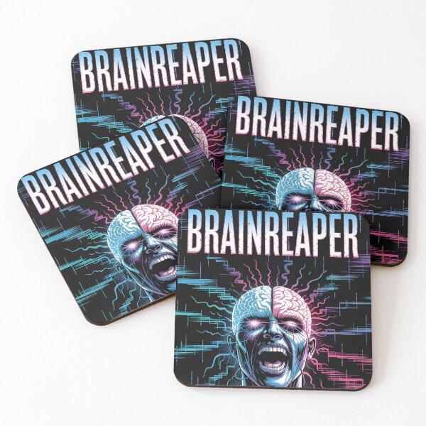 Item preview, Brainreaper Cyber Mind Screamer Superhero Comic designed and sold by Quirky Shirts.