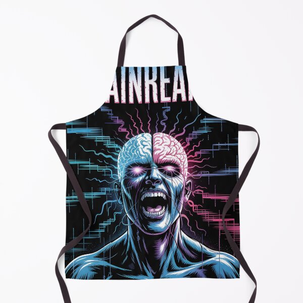 Item preview, Brainreaper Cyber Mind Screamer Superhero Comic designed and sold by Quirky Shirts.