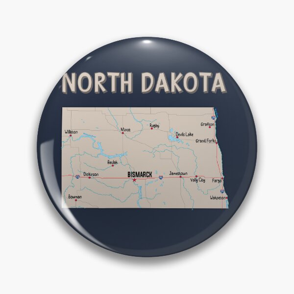 Item preview, North Dakota State Map - Vintage Style Home Pride designed and sold by mashmosh.