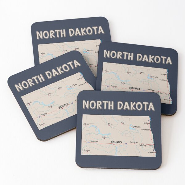 Item preview, North Dakota State Map - Vintage Style Home Pride designed and sold by mashmosh.