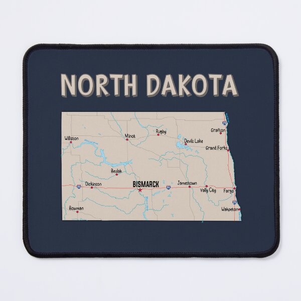 Item preview, North Dakota State Map - Vintage Style Home Pride designed and sold by mashmosh.