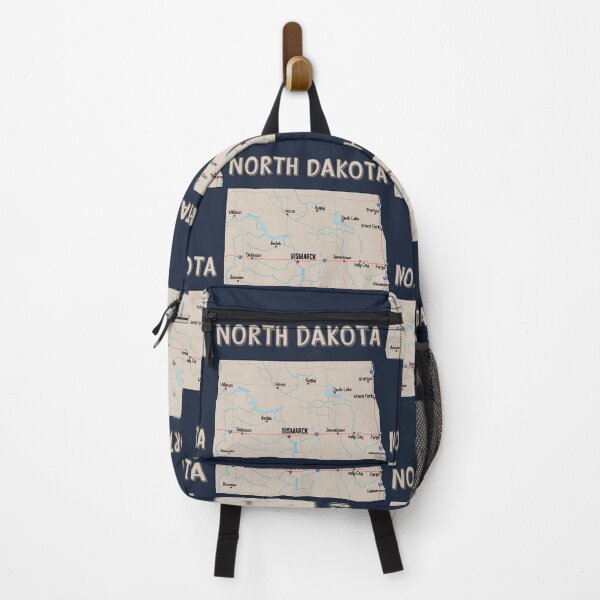 Item preview, North Dakota State Map - Vintage Style Home Pride designed and sold by mashmosh.