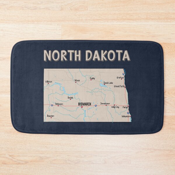 Item preview, North Dakota State Map - Vintage Style Home Pride designed and sold by mashmosh.