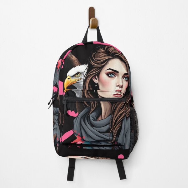 Item preview, Spirit of Freedom: Woman and Bald Eagle designed and sold by RizziesDesign.