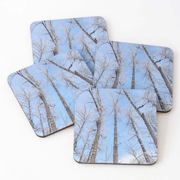 Item preview, Looking Up at Snow Covered Trees designed and sold by couragesings.