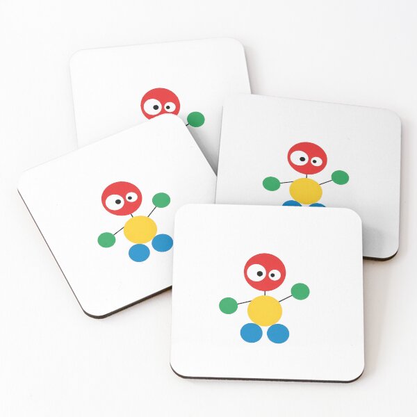 Item preview, Funny Geometric Character - Primary Colors Abstract Toy designed and sold by kitastylish.