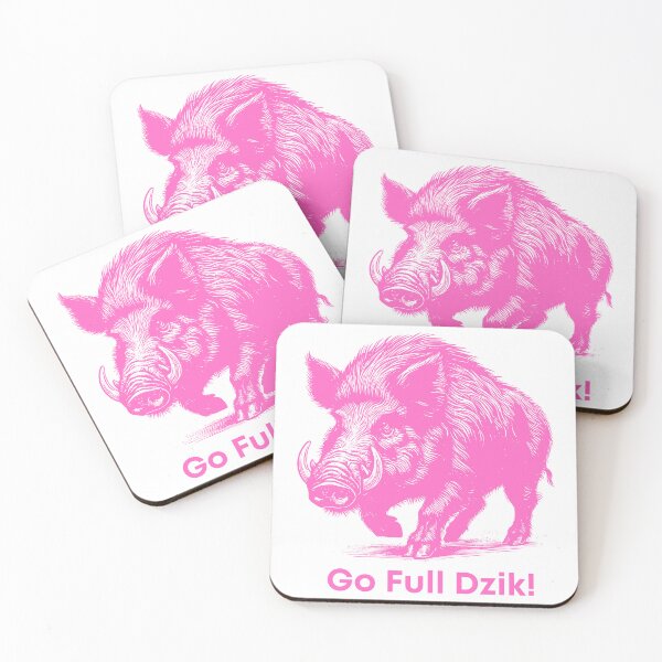 Item preview, Go Full Dzik – Wild Boar Power Design - Pink Edition designed and sold by AmberWit.
