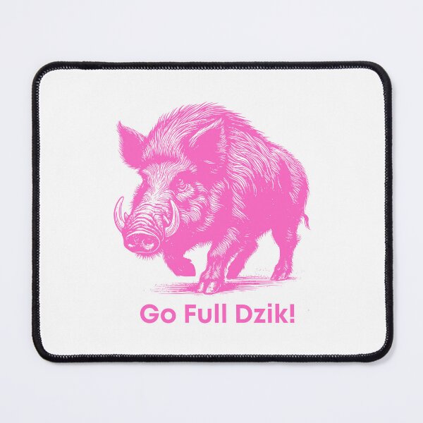 Item preview, Go Full Dzik – Wild Boar Power Design - Pink Edition designed and sold by AmberWit.