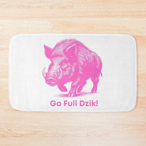 Item preview, Go Full Dzik – Wild Boar Power Design - Pink Edition designed and sold by AmberWit.