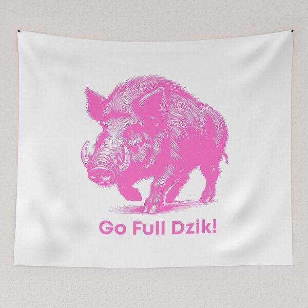 Item preview, Go Full Dzik – Wild Boar Power Design - Pink Edition designed and sold by AmberWit.