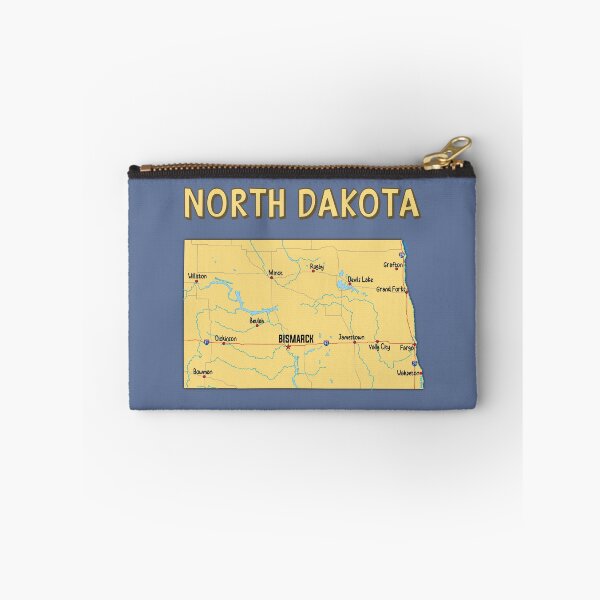 Item preview, North Dakota State Map - Artistic Illustrated Edition designed and sold by mashmosh.