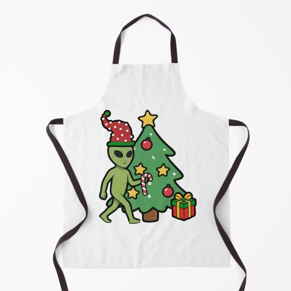 Item preview, Alien Celebrating Christmas with Tree and Presents designed and sold by Everyday Aliens.