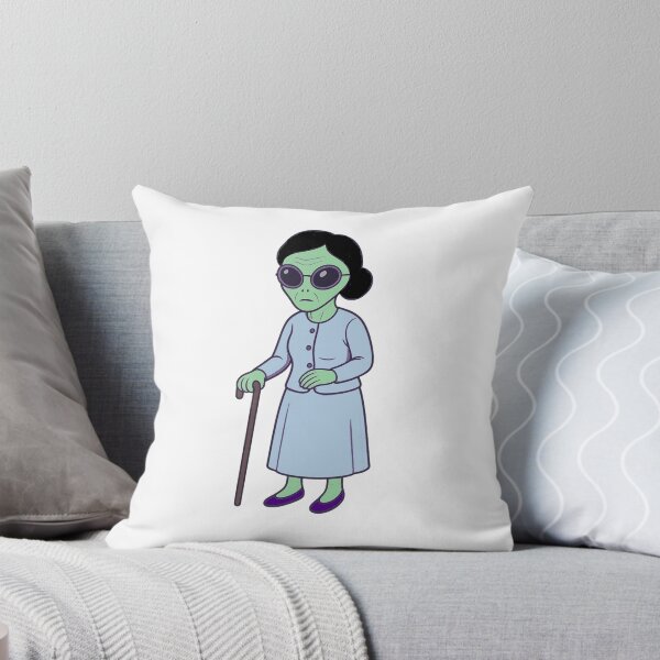 Item preview, Grandmother Alien With a Cane designed and sold by Everyday Aliens.