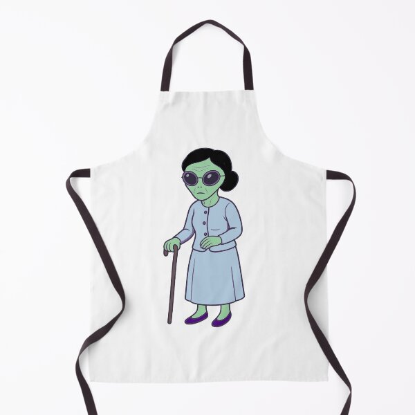 Item preview, Grandmother Alien With a Cane designed and sold by Everyday Aliens.