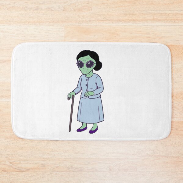 Item preview, Grandmother Alien With a Cane designed and sold by Everyday Aliens.